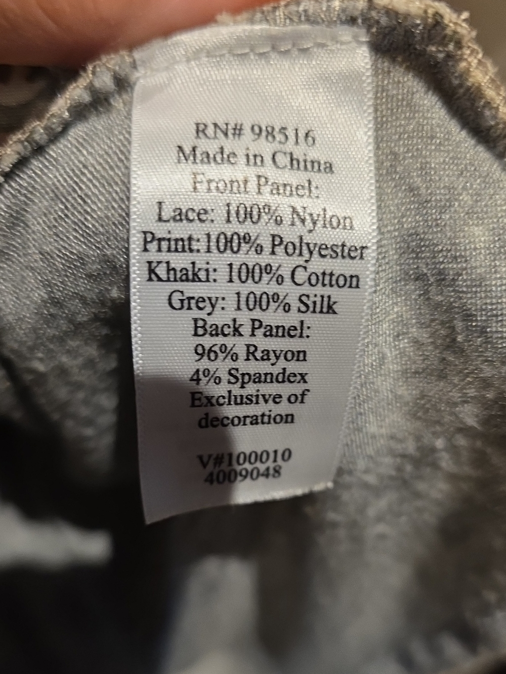 Coldwater Creek Mixed-Print Patchwork Sleeveless Top in Gray & Black - Picture 5 of 6